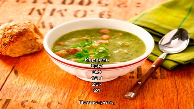 Калории - Блюда с кервелем