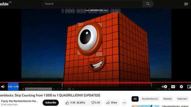 Numberblocks 1 Quadrillion normal sound effect смотреть онлайн