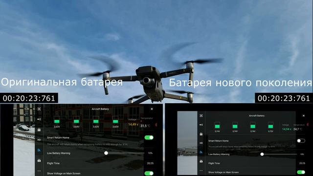 Самый крутой тест, сравнение батарей Mavic 2. смотреть онлайн