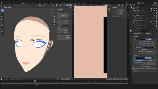 How to Texture an Anime Head in Blender 3D! смотреть онлайн