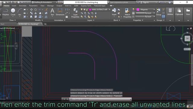 How to draw 90° degree Duct elbow | HVAC Duct Bend piece Design on AutoCAD #draftman #hvac #ductwor смотреть онлайн