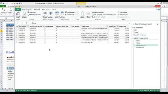 Power Query - z wielu wierszy do jednego - problem z MrExcel Message Board смотреть онлайн