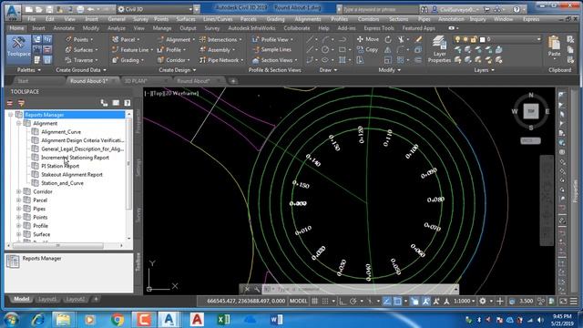 How to Create Roundabout & adding approach with AutoCAD Civil 3d смотреть онлайн