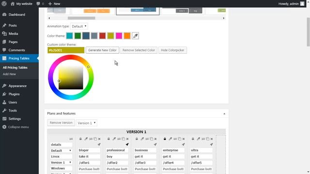 WordPress Builder for Responsive Pricing Tables v1.3.0 смотреть онлайн