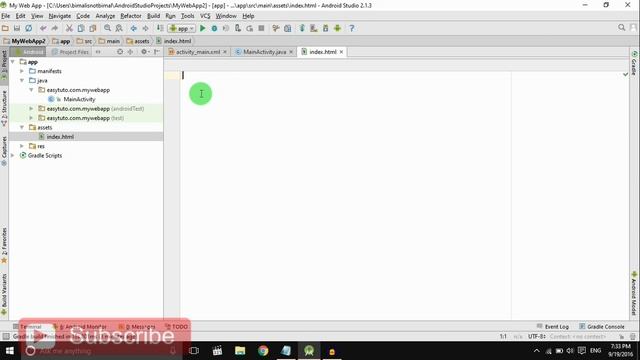 Android Application With HTML,CSS,JS | Android Studio Tutorial (Beginners) HD | All About Android смотреть онлайн