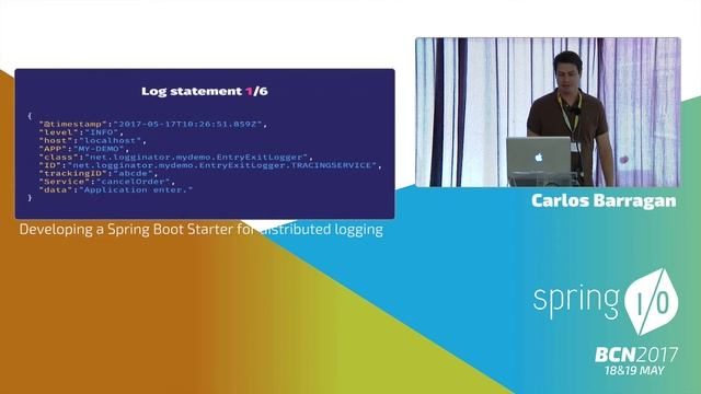 Developing a Spring Boot Starter for distributed logging - Carlos Barragán @ Spring I/O 2017 смотреть онлайн