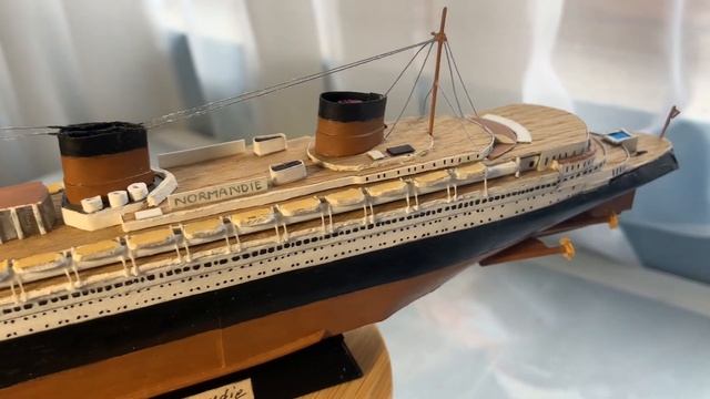SS Normandie paper ship model DIY. Модель лайнера «Нормандия» из бумаги и картона своими руками смотреть онлайн