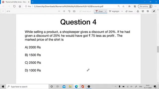 Numerical Ability - Discount | General Aptitude | GATE 2021 | Shreyas A смотреть онлайн