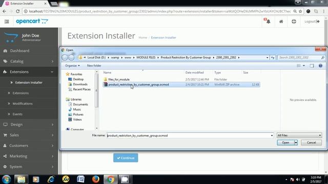 Product Restriction By Customer Group Installation OpenCart смотреть онлайн