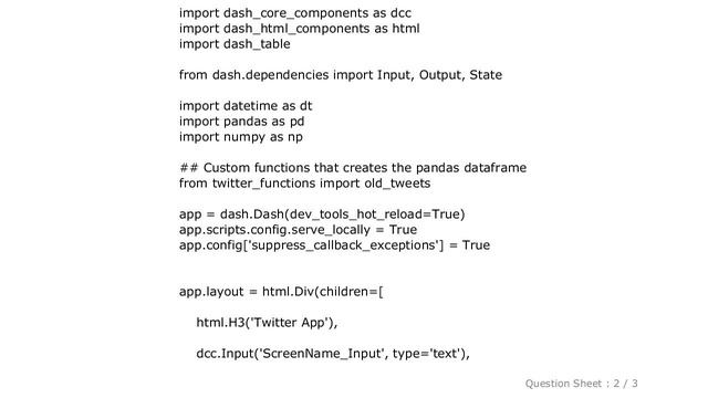 Pandas : Python Dash: loading pandas dataframes into data table смотреть онлайн