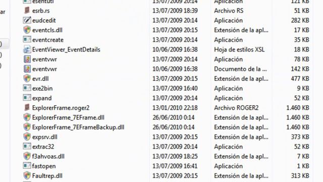 Efecto En Las Carpetas De Windows 7 ( ExplorerFrame )