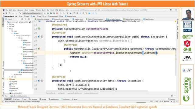 Spring Security & JWT - Musclez vos compétences en Sécurité des Apps web смотреть онлайн