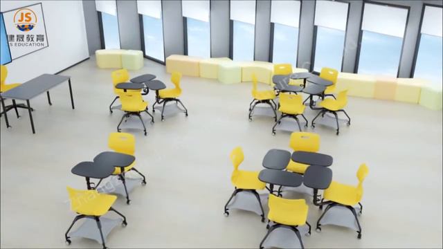 HY-02157 School Lecture chair with writing tablet смотреть онлайн