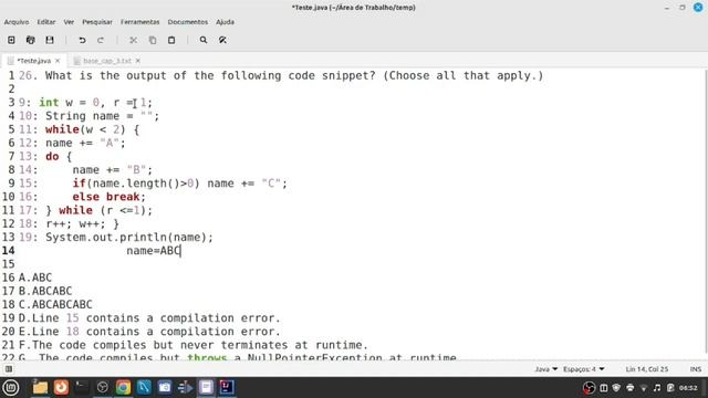 What is the output of the following code snippet? (Choose all that apply.) смотреть онлайн
