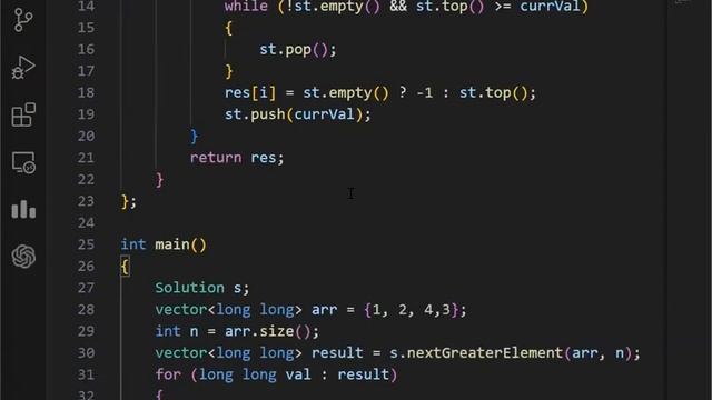 Next Smaller Element. смотреть онлайн