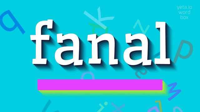 How to say "fanal"! (High Quality Voices) смотреть онлайн