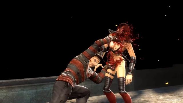 Mortal Kombat 9 Fatalities on Skarlet (HD) Part 3 смотреть онлайн