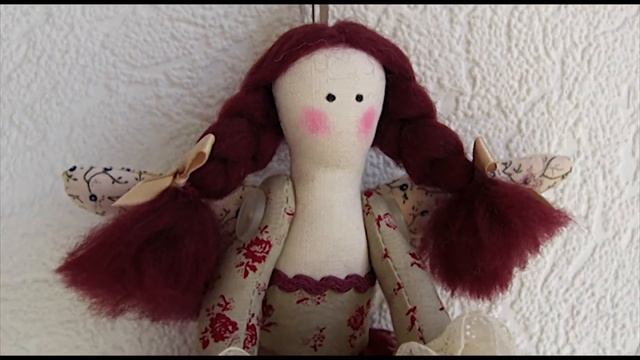 Green tea fairy Tilda doll. Angel of home comfort. смотреть онлайн