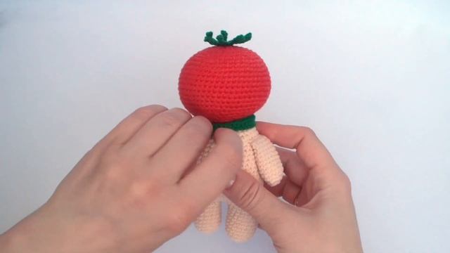 Мягкая вязаная игрушка Помидорка крючком смотреть онлайн