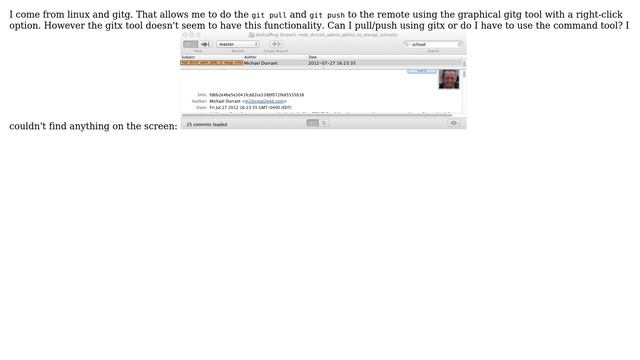 Apple: How can I do a "git push" to remote with the gui gitx tool? смотреть онлайн