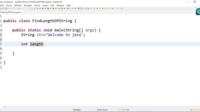 How to find length of String | Find length of String in java смотреть онлайн