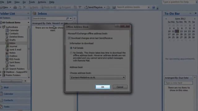 How to Download Offline Address Book in Outlook 2010 using Exchange 2007 смотреть онлайн