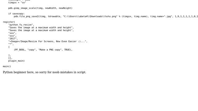 Error, Eval unbound variable python GIMP, I know its a simple mistake, Any help is much appreciated смотреть онлайн