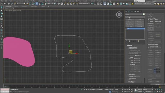 Работа со сплайнами: создать плоскость из сплайна | Уроки 3ds Max смотреть онлайн