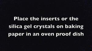 Как высушить силикагель