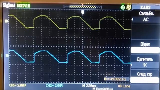 №1. Робота однофазного тиристорного перетворювача, зібраного за однофазною нульовою схемою