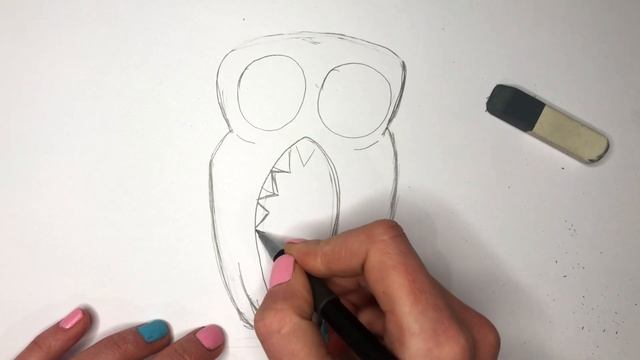 How to draw AMBUSH from Doors Roblox смотреть онлайн