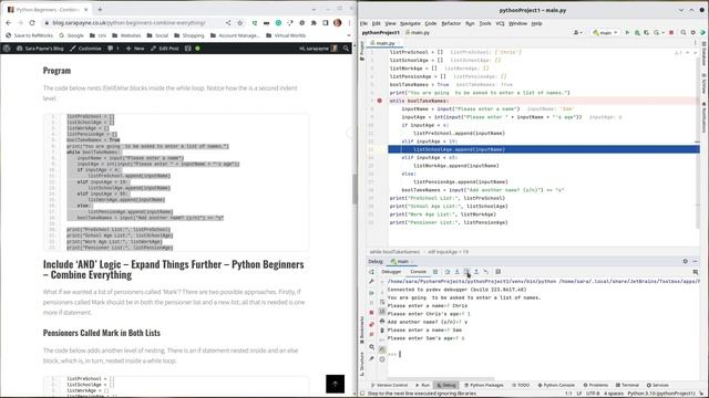 Python Beginners Series - Combine Everything смотреть онлайн