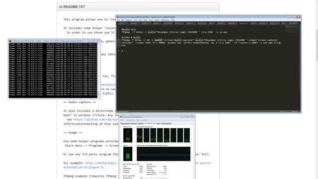 {FFMPEG} Захват видео с экрана ноутбука в реалтайме! смотреть онлайн