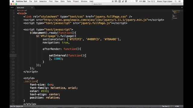 Create automatic scrolling with fullPage.js смотреть онлайн