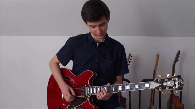 Chet Baker Autumn Leaves solo - D'Angelico Excel DC demo смотреть онлайн