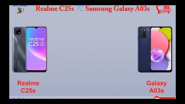 Realme C25s Vs Samsung Galaxy A03s смотреть онлайн