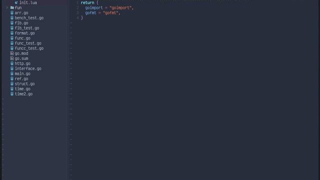 go.nvim per-project settings for linter, formatter, debugger, gomod, environment variables. смотреть онлайн