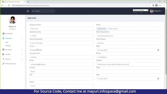 Payroll management system project in php | Salary management system project in php смотреть онлайн