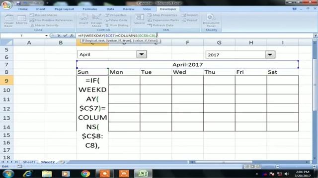 HOW TO CREATE DYNAMIC CALENDAR IN EXCEL смотреть онлайн