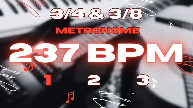 237 BPM - 3/4 & 3/8 Metronome смотреть онлайн