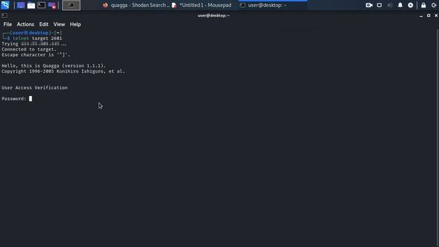 Quagga hard-coded/default password смотреть онлайн