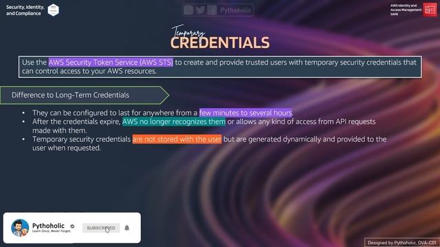 07 AWS STS Temporary Credentials | DVA-C01 @Pythoholic #AWS смотреть онлайн