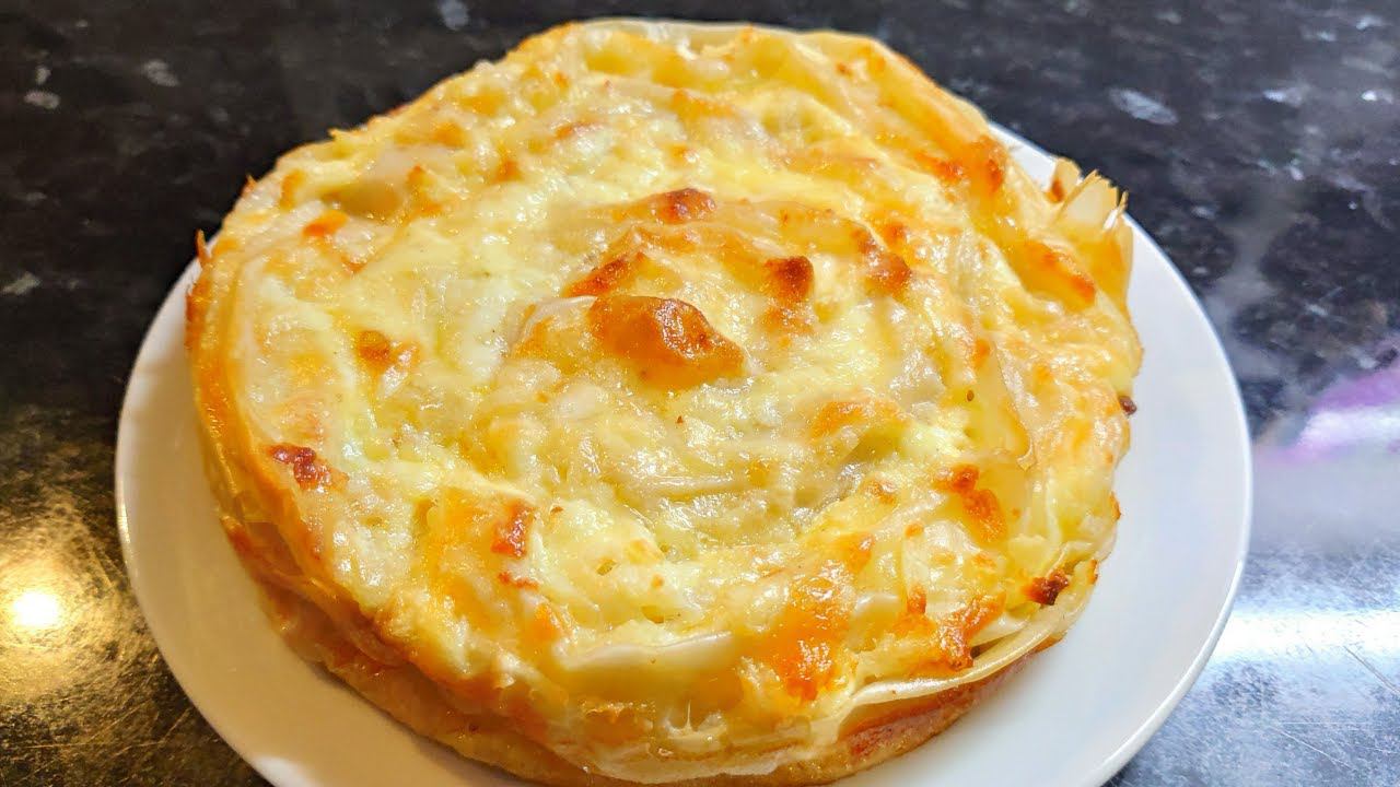 Вкуснейший пирог из теста ФИЛО с двумя видами сыра. смотреть онлайн