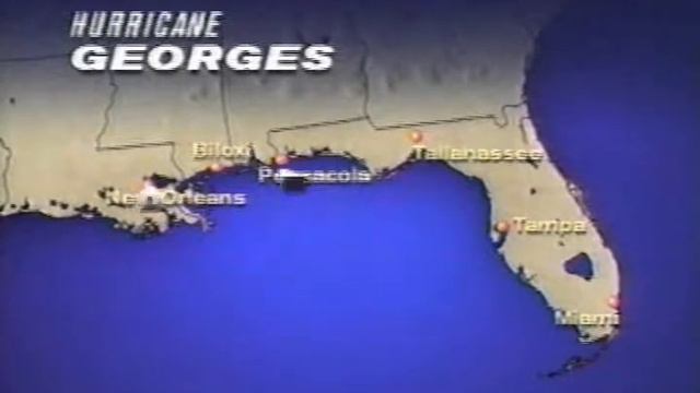 Weather Channel clips 12PM-210PM Sunday September 27 1998 - Hurricane Georges смотреть онлайн