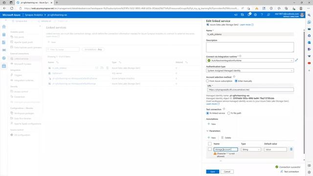 How to parameterized linked service in Azure Synapse смотреть онлайн