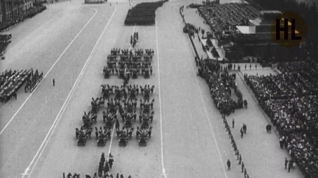 Парад в Москве 1 мая 1940 года. The Moscow parade of 1940. смотреть онлайн