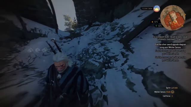 THE WITCHER 3:WILD HUNT SCAVENGER HUNT PART1 FIND THE SILVER SWORD UPGRADE DIAGRAM смотреть онлайн