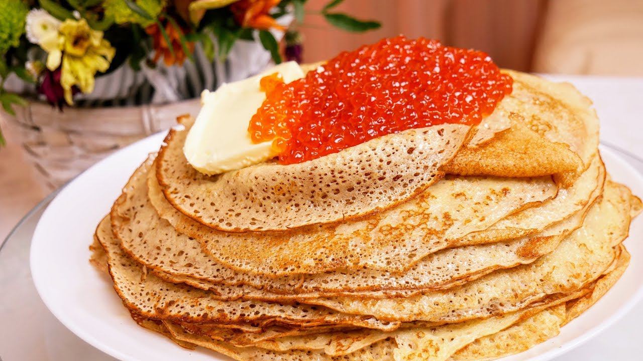 Царские БЛИНЫ, цыганка готовит. Заварные блинчики на кефире. Gipsy cuisine. смотреть онлайн