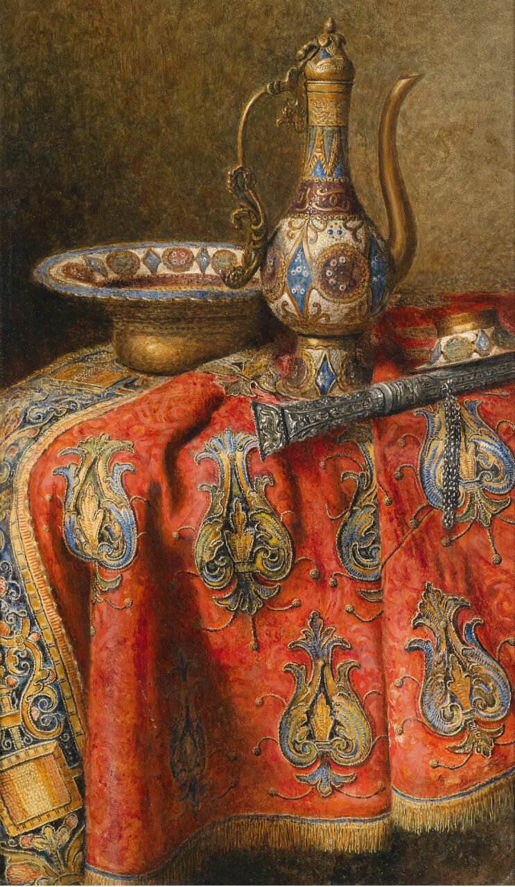 Австрийский художник Макс Шёдль (Max Schödl) (1834 – 1921). Натюрморты. Восточный антиквариат смотреть онлайн
