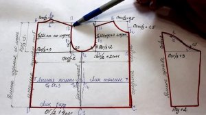 Выкройка - основа для детского плечевого изделия